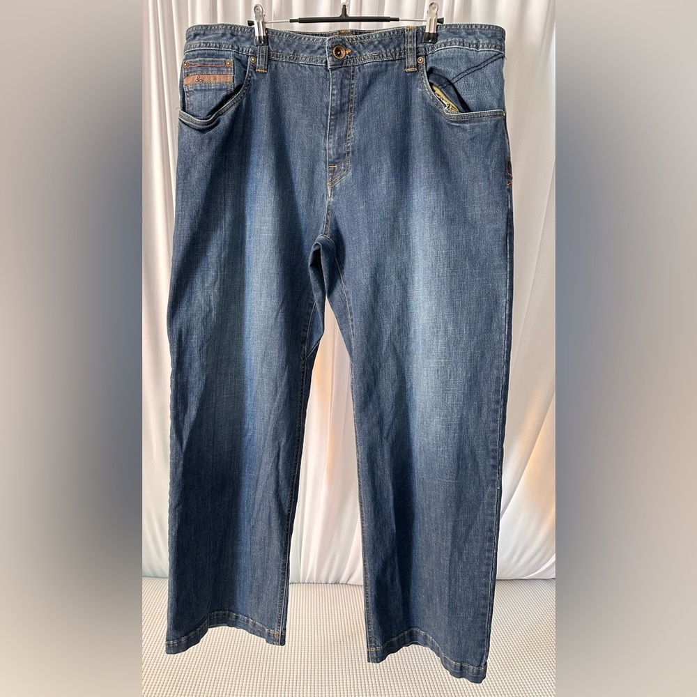 Prana Classic Straight Blue Jeans Plus Size